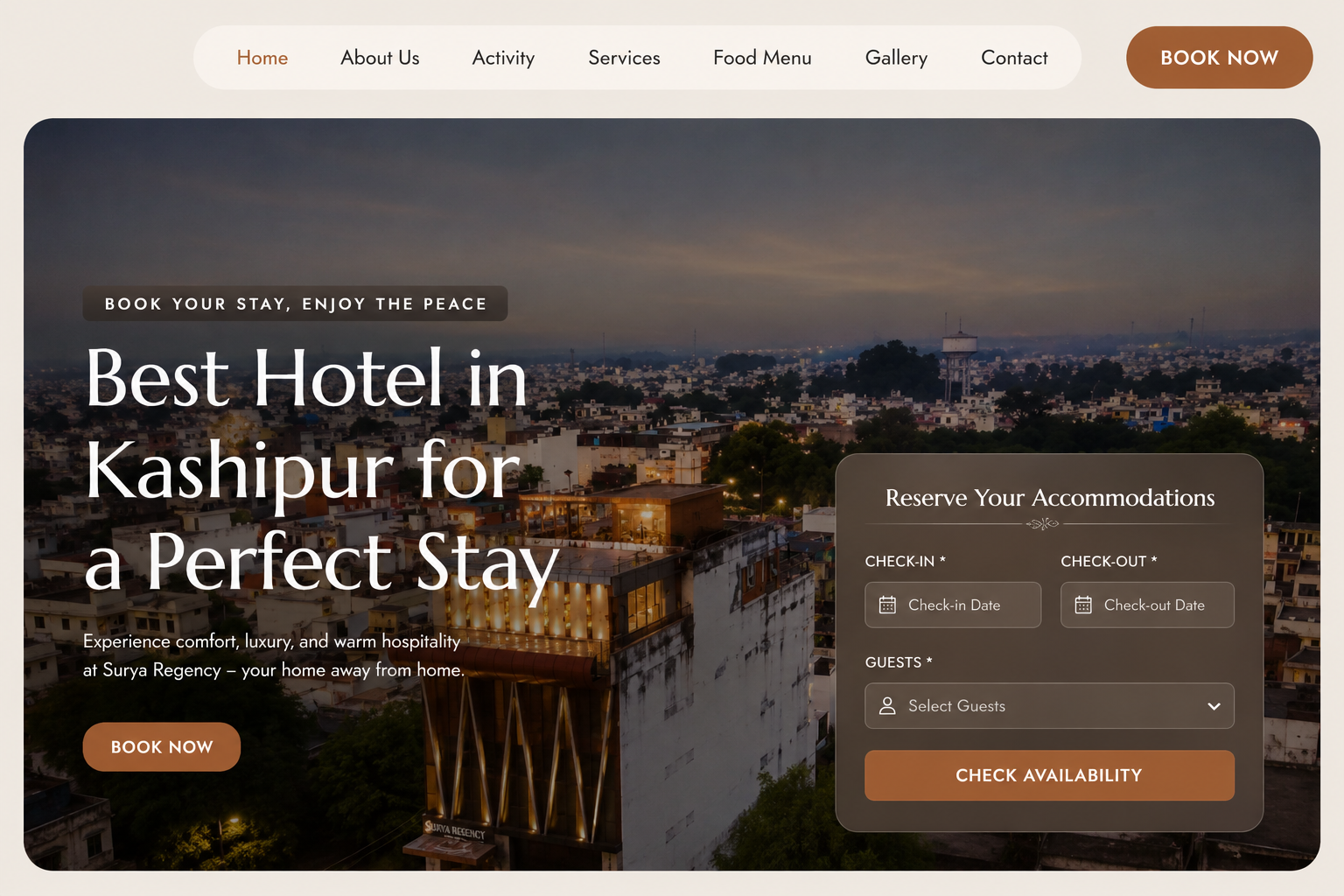 Surya Regency Website